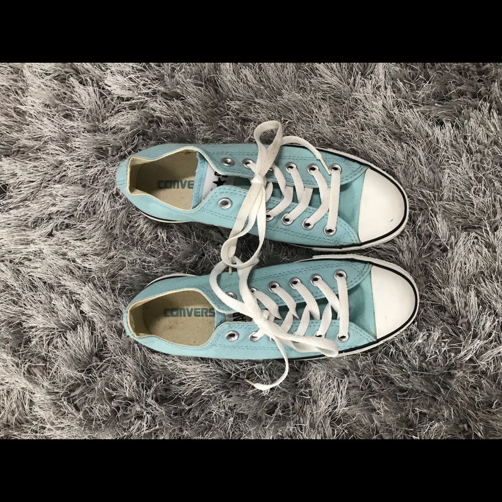 Baby Blue Converse All Star Shoes
